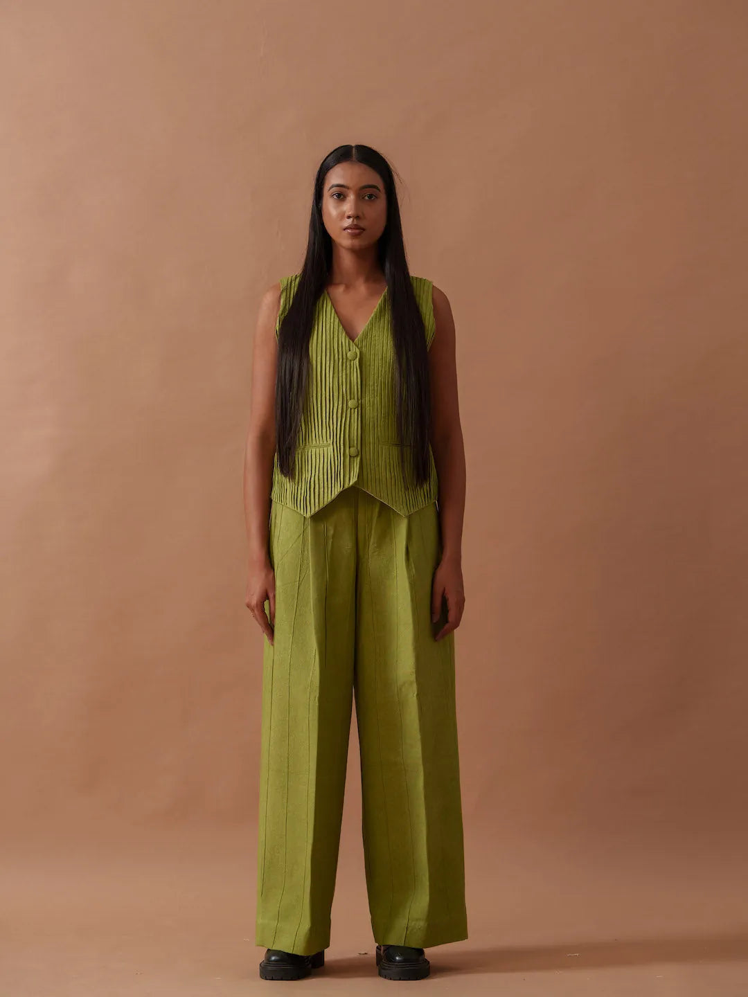 sunflower vest | forest green, image 1