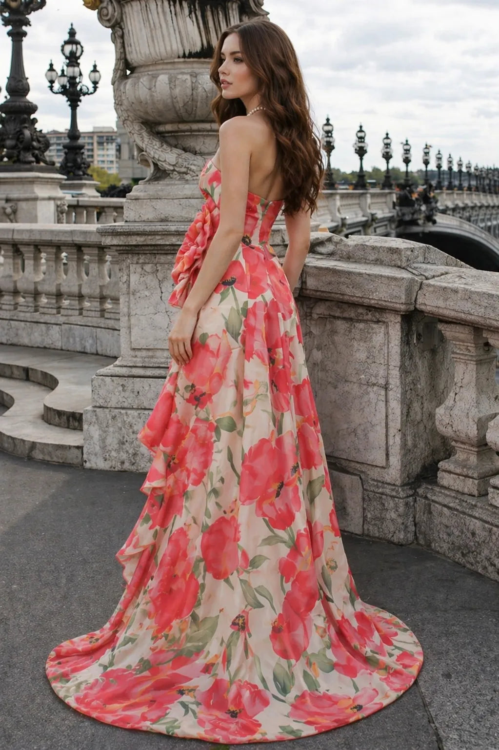 coral blossom muse gown, image 3