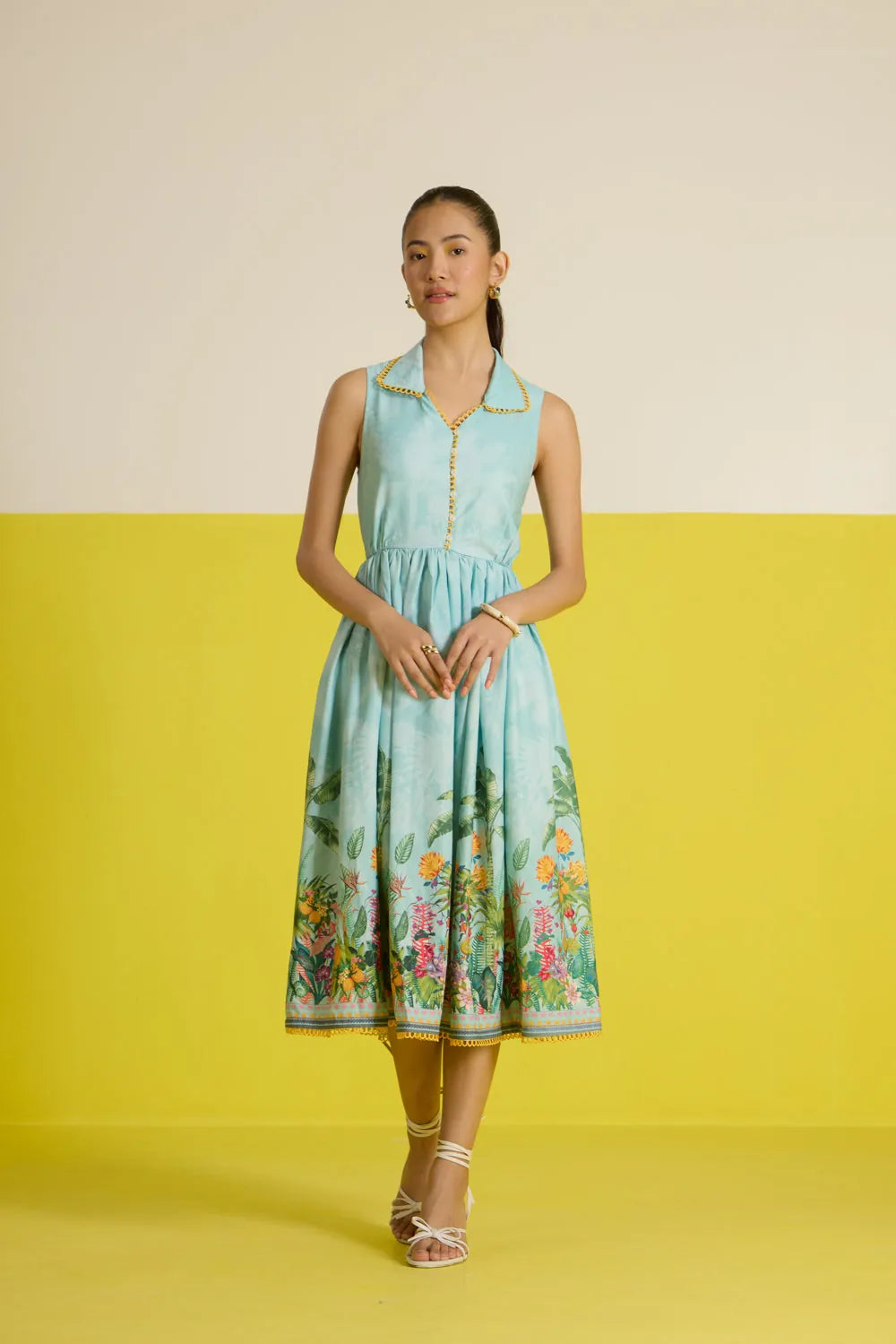 costabella sleeveless midi dress, image 2