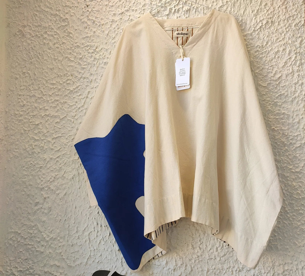 cumin top | ivory + blue, image 1