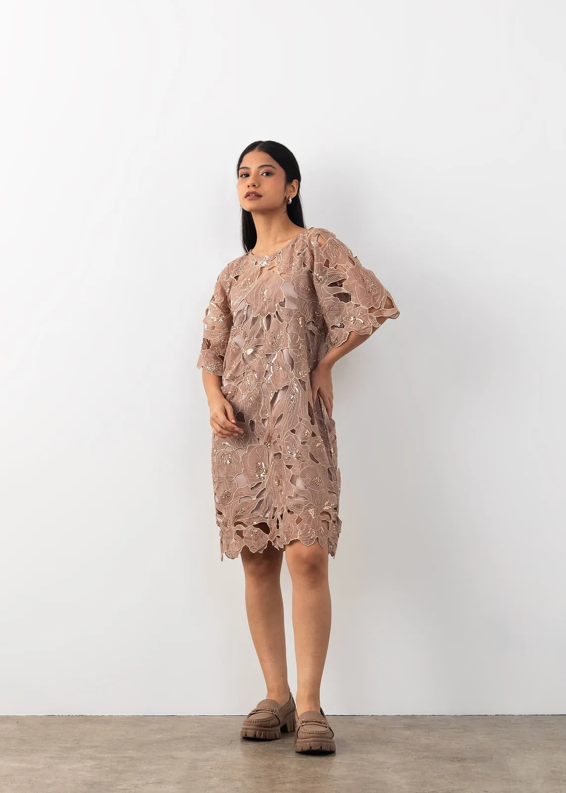 cutwork dress, image 7