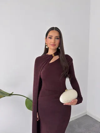 damson cape gown, image 3