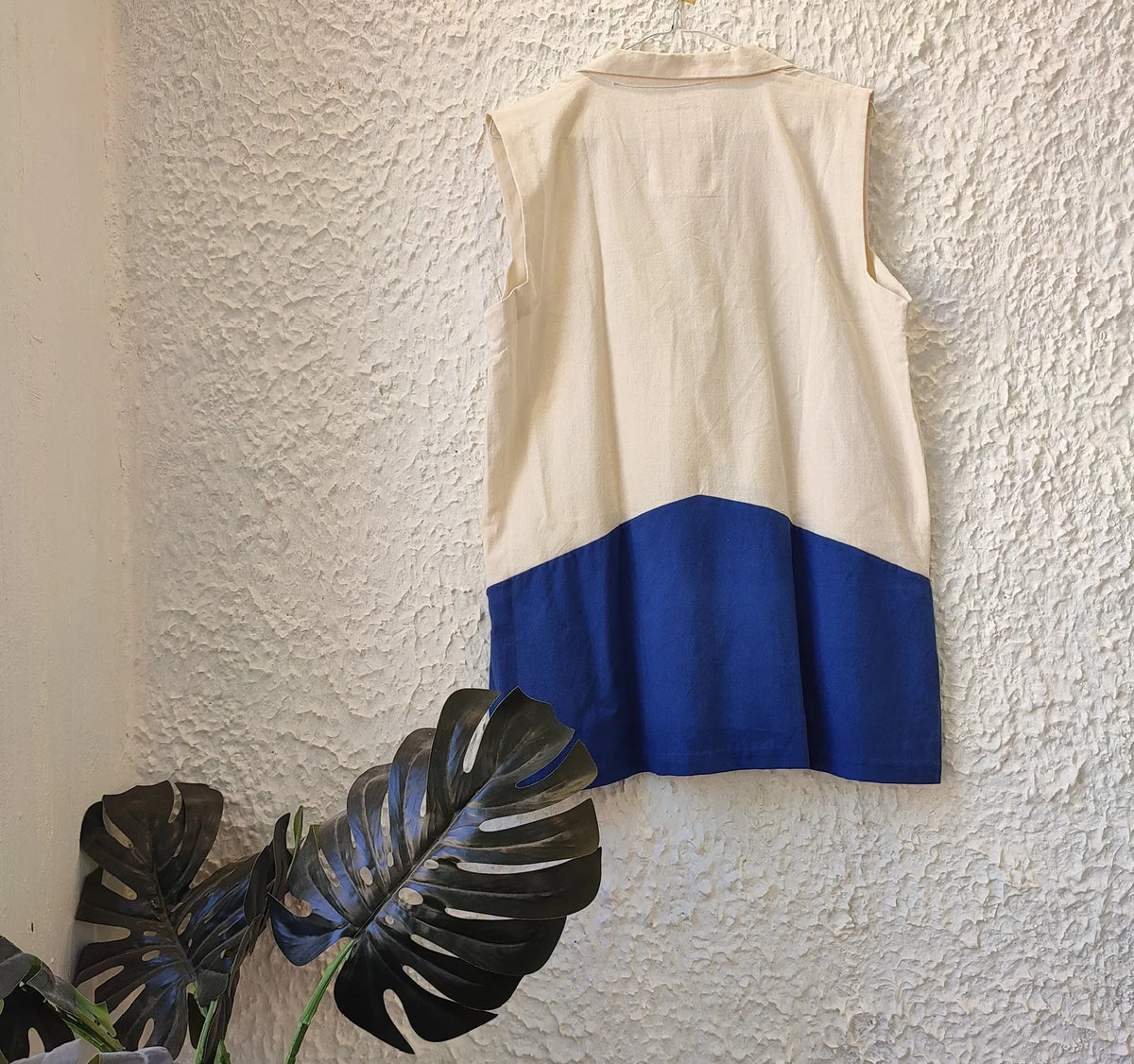 dill jacket | ivory + blue, image 1