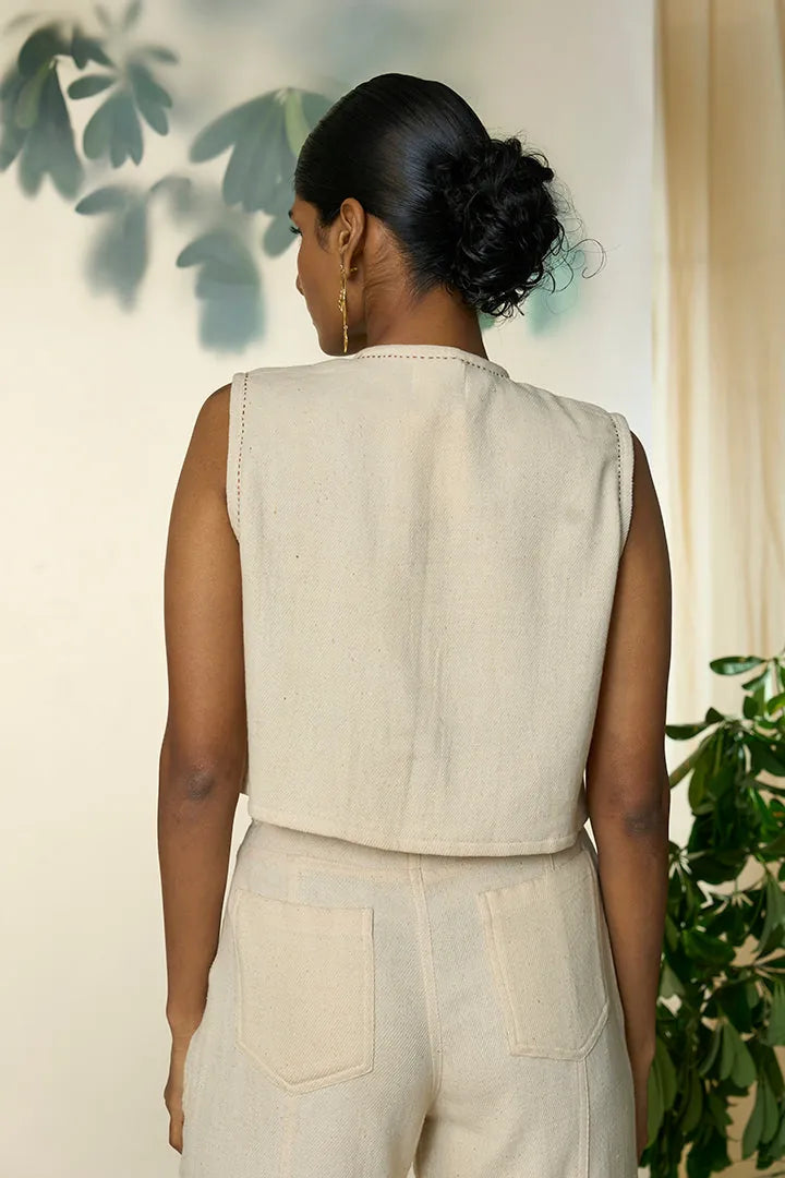 dip it kala cotton denim vest, image 3