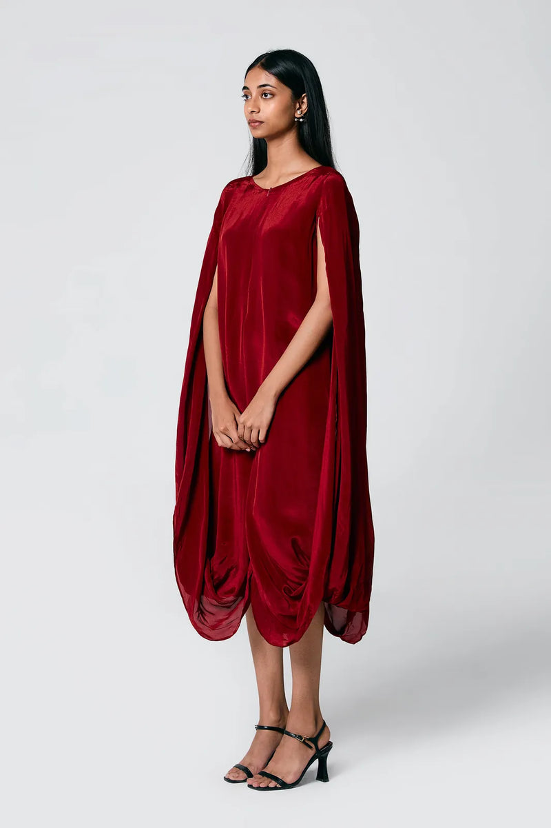 Double Cowl Dress