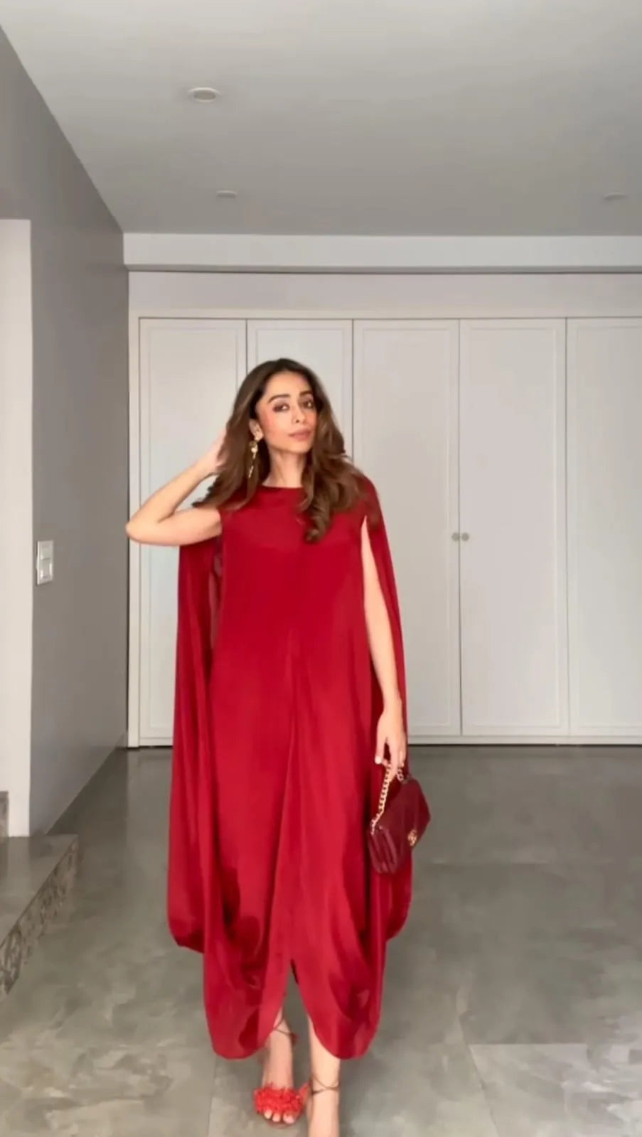 double cowl dress, image 2