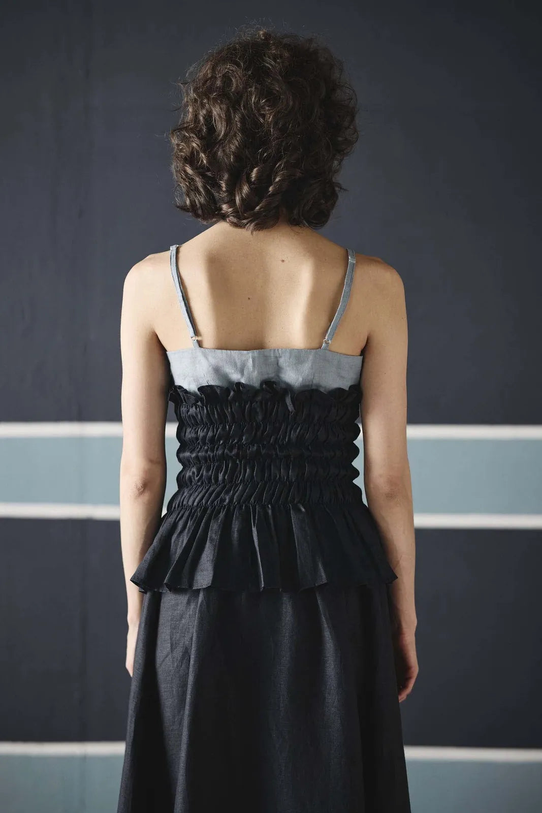 dual smocking top, image 3