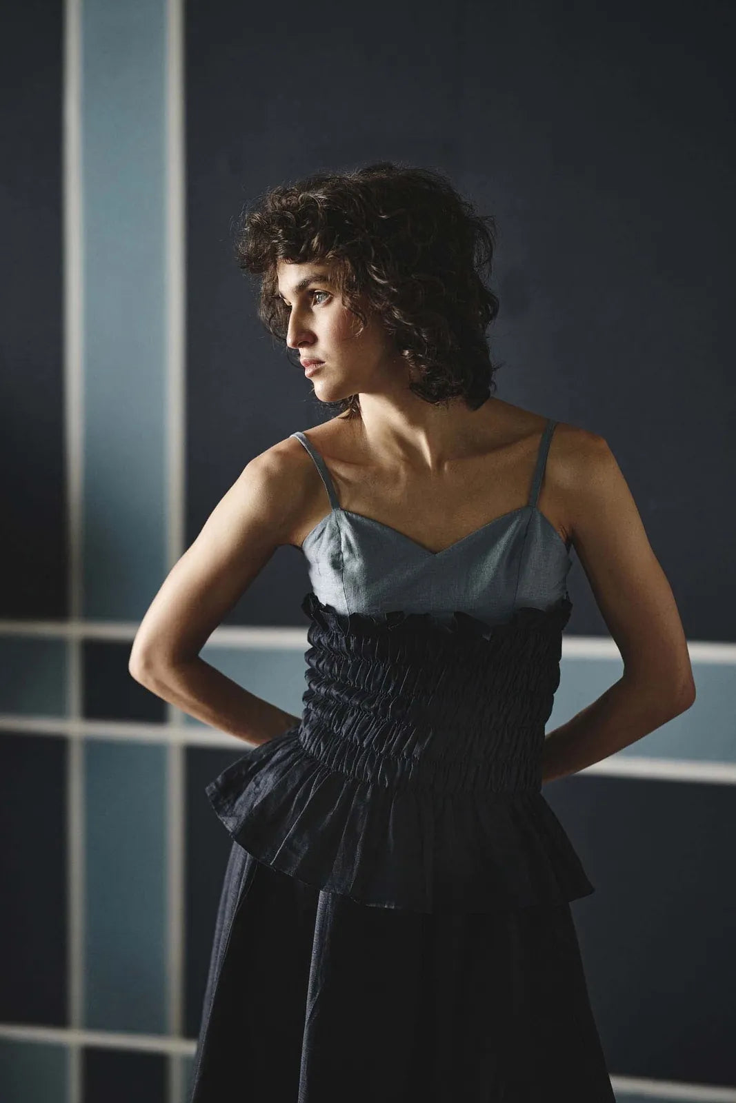 dual smocking top, image 5