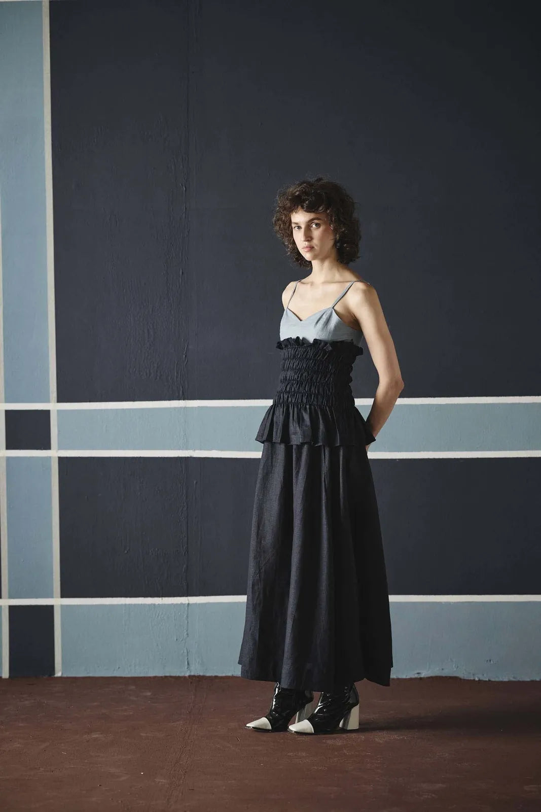 dual smocking top, image 8