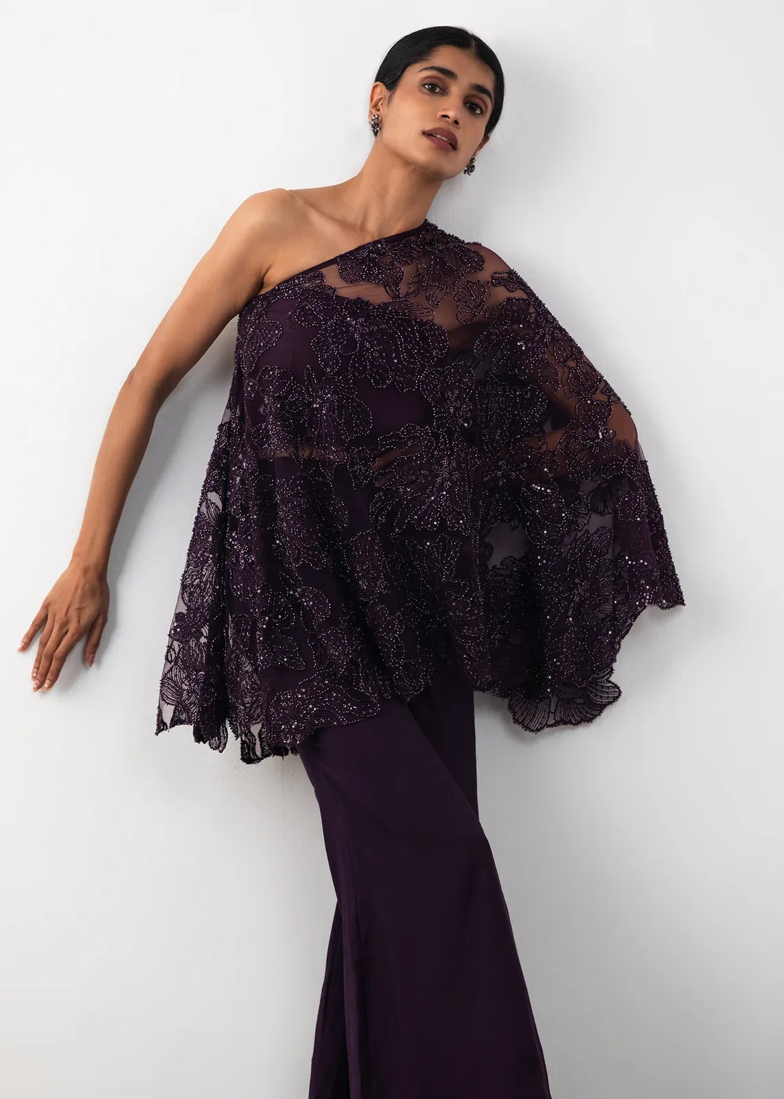 embroidered one shoulder coord, image 10