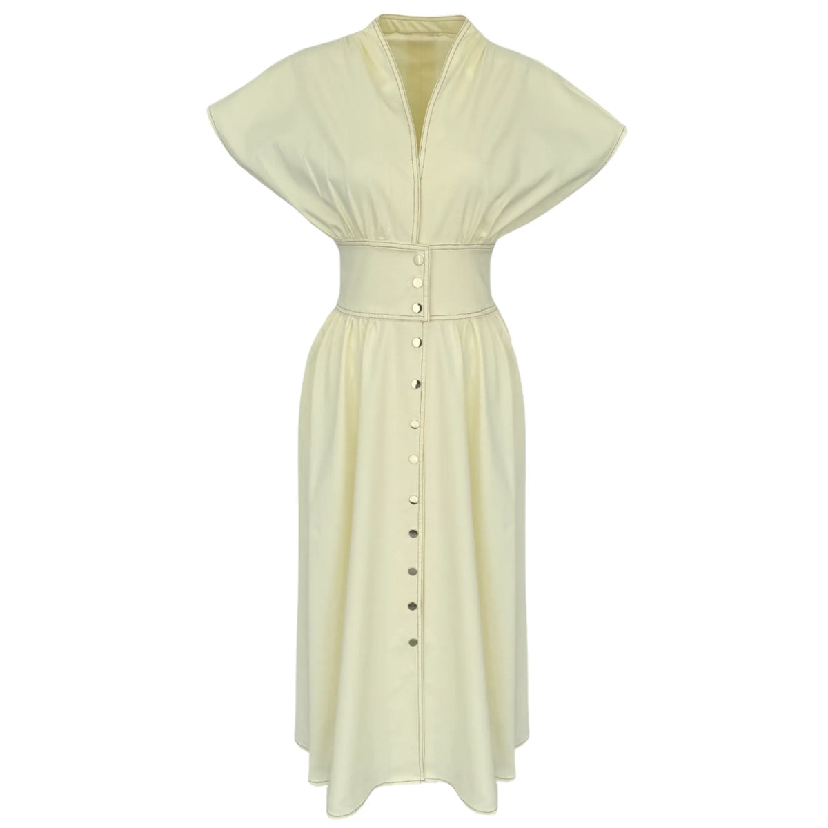 emphasis gabardine dress, image 2