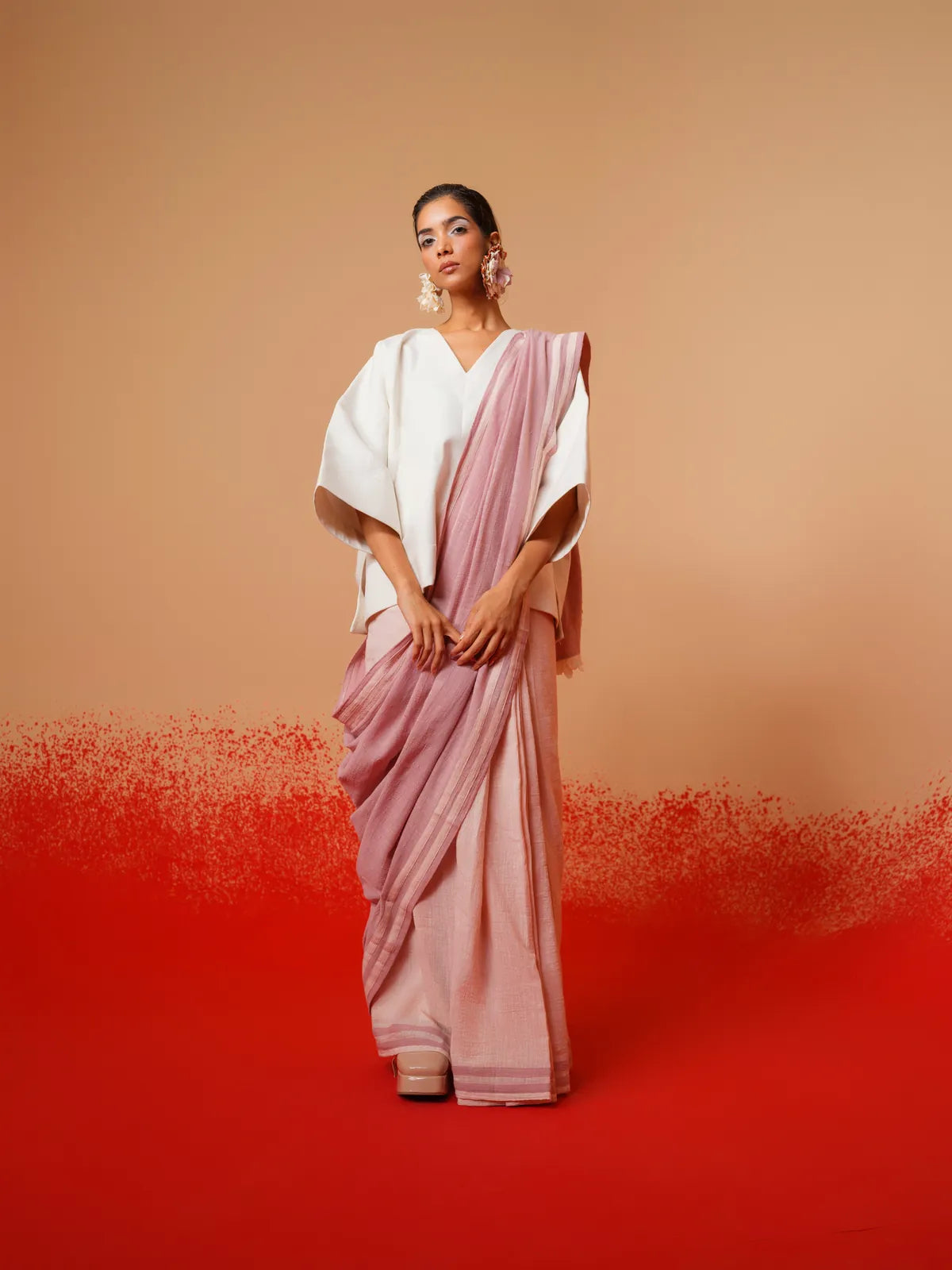 fern saree, image 2