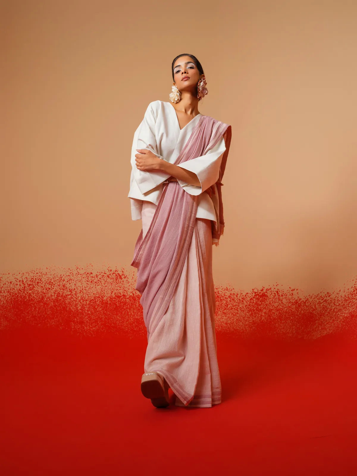fern saree, image 4