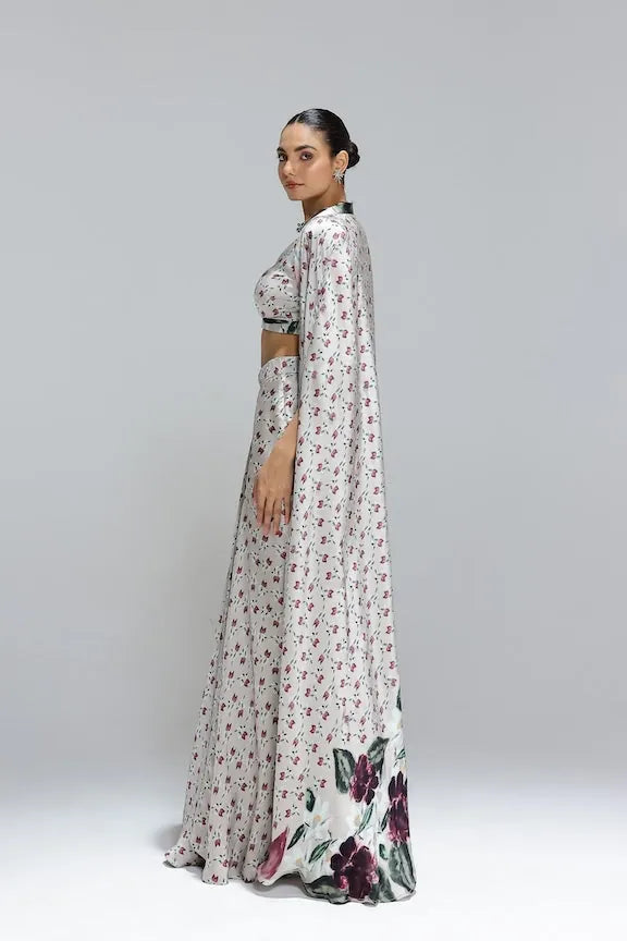 flora skirt with bustier and a shrug, image 2