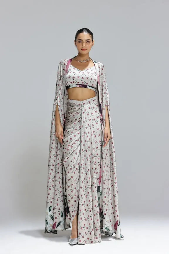 flora skirt with bustier and a shrug, image 1
