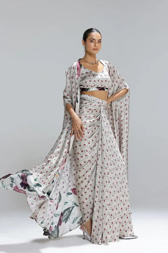 flora skirt with bustier and a shrug, image 4
