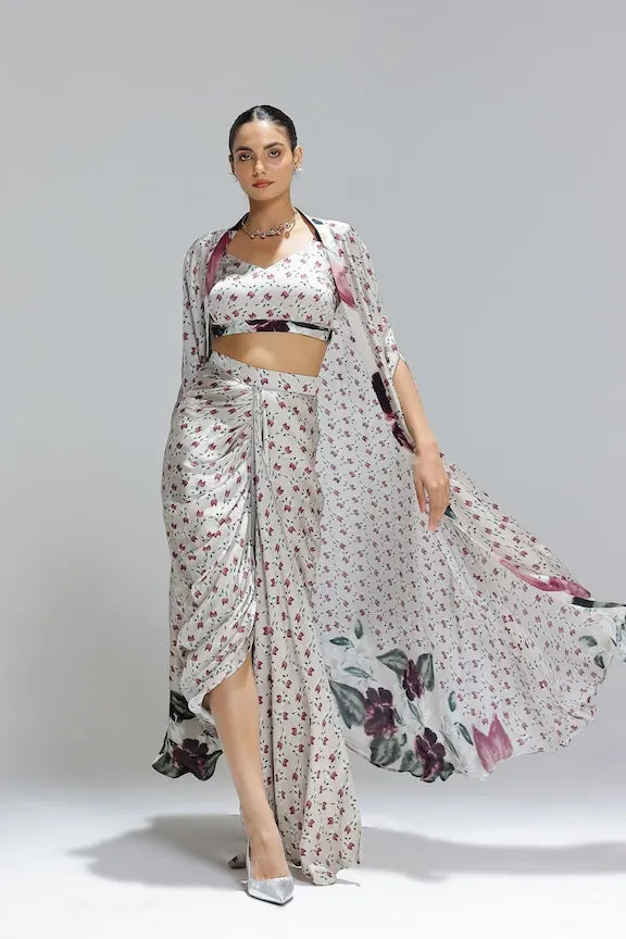 flora skirt with bustier and a shrug, image 5