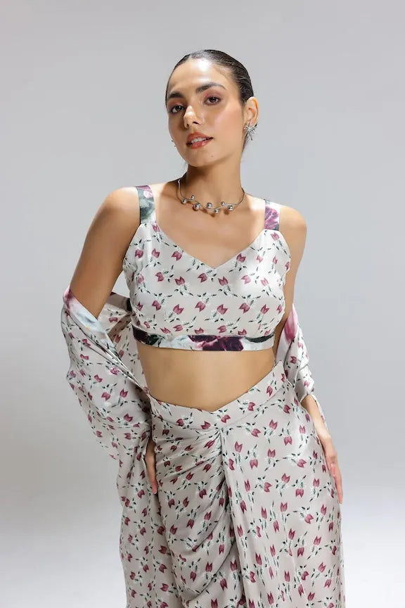 flora skirt with bustier and a shrug, image 6