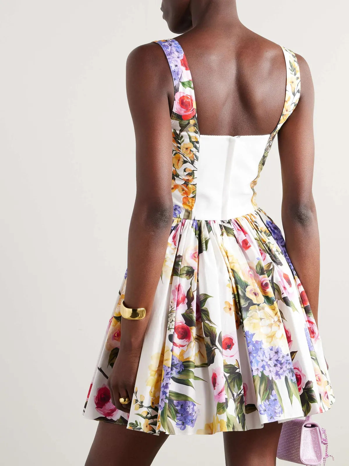 floral poplin mini dress, image 2