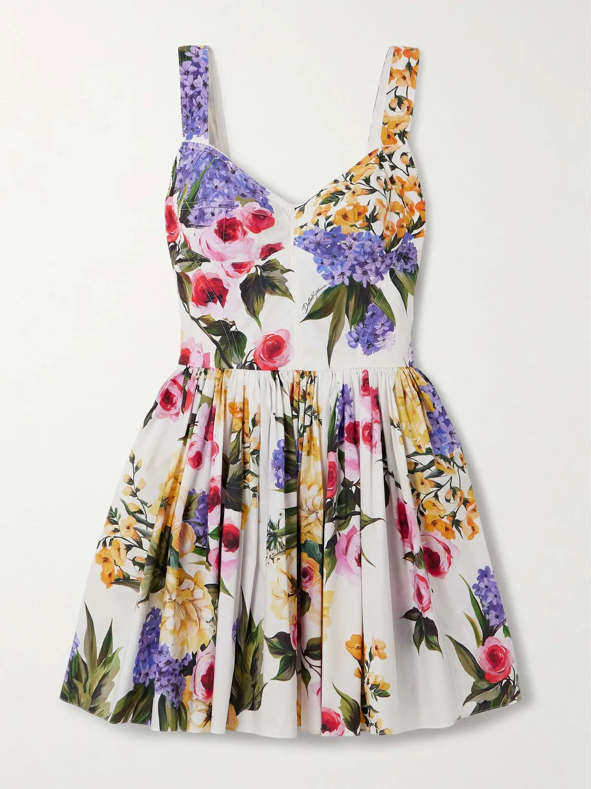 floral poplin mini dress, image 3