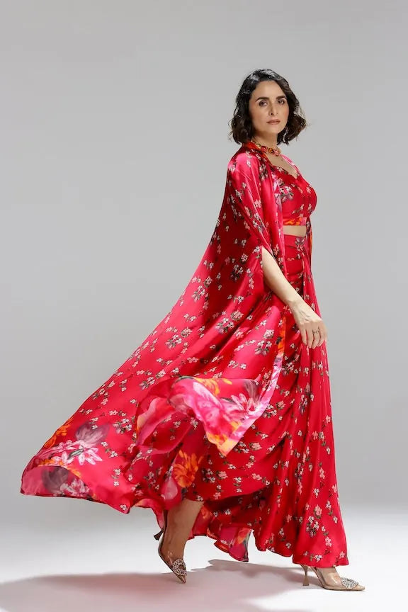 floralia skirt with bustier and a shrug, image 3