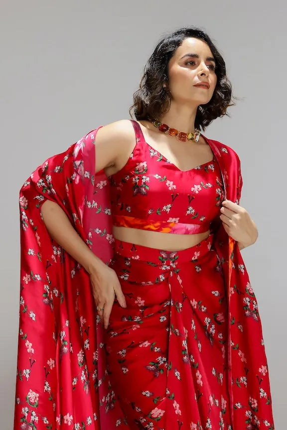 floralia skirt with bustier and a shrug, image 6