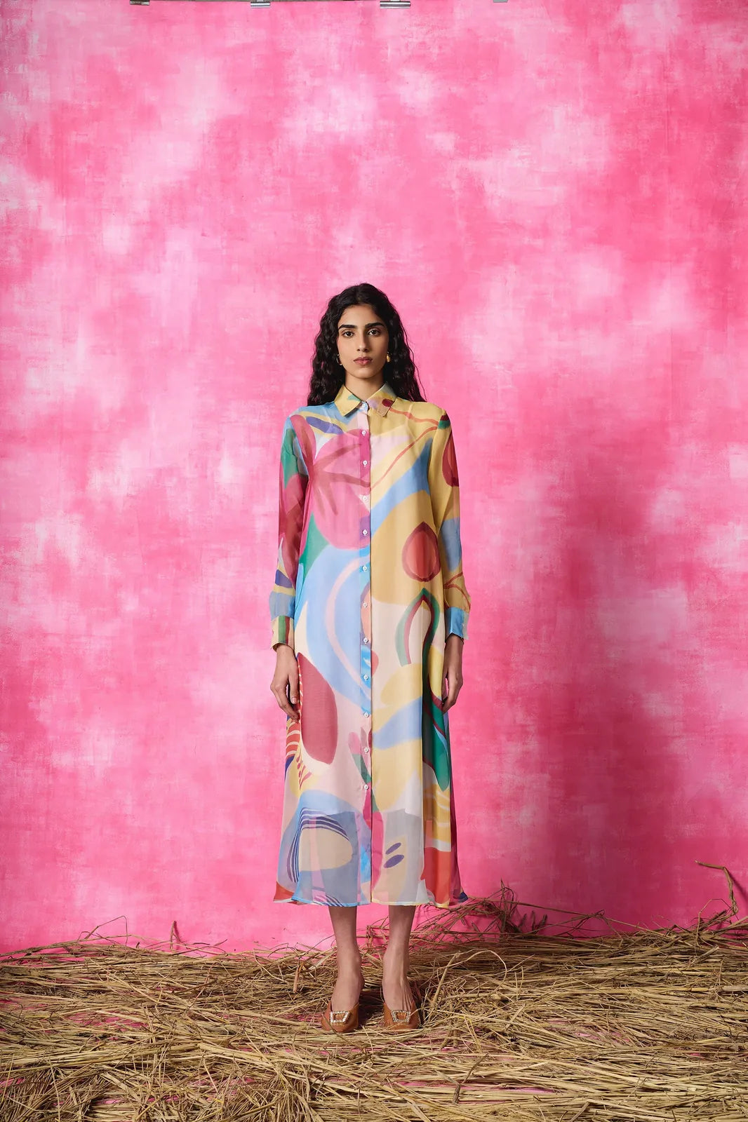 gardenia asymmetrical dress, image 1