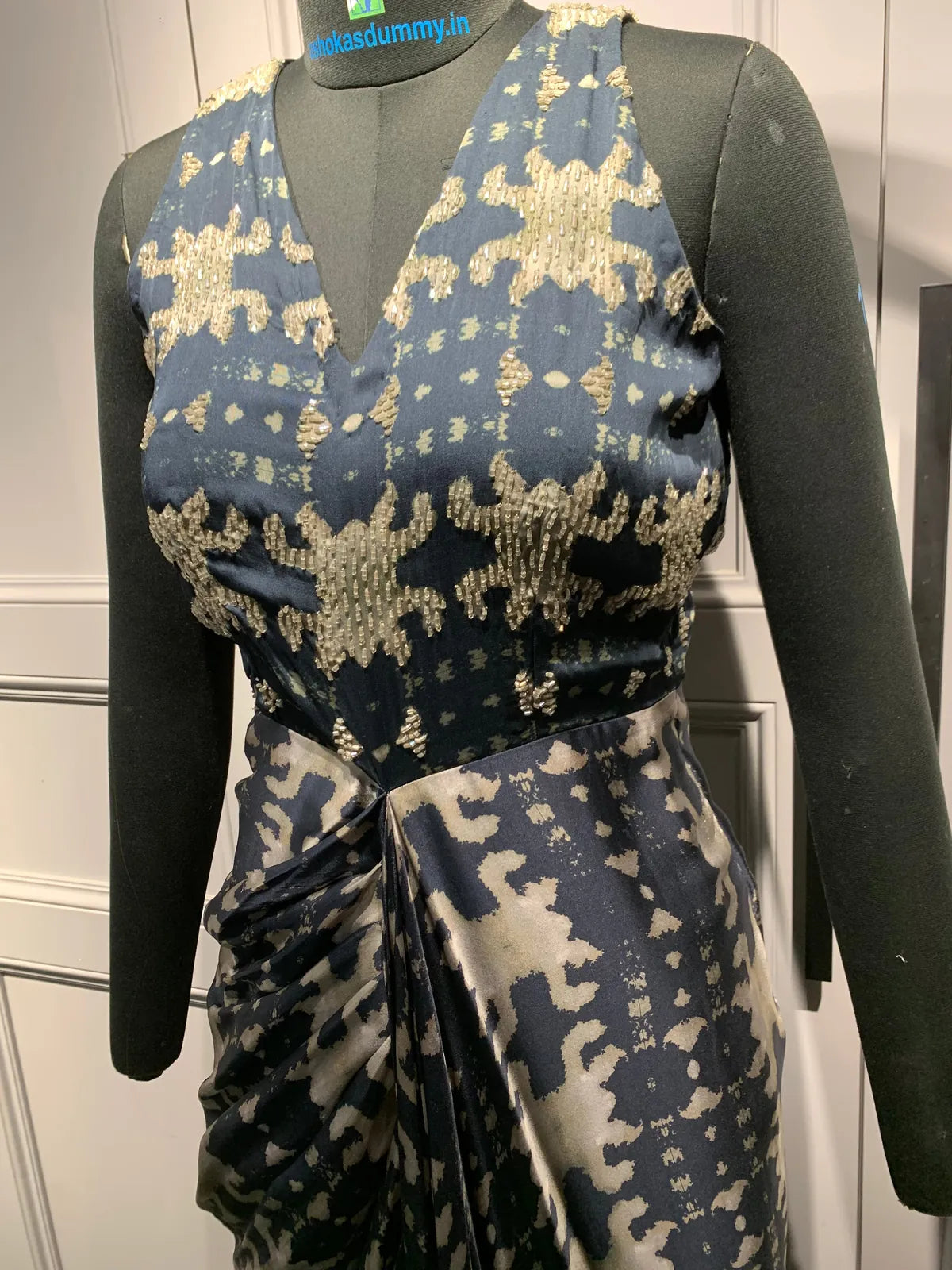 hand draped embellished gown, image 2