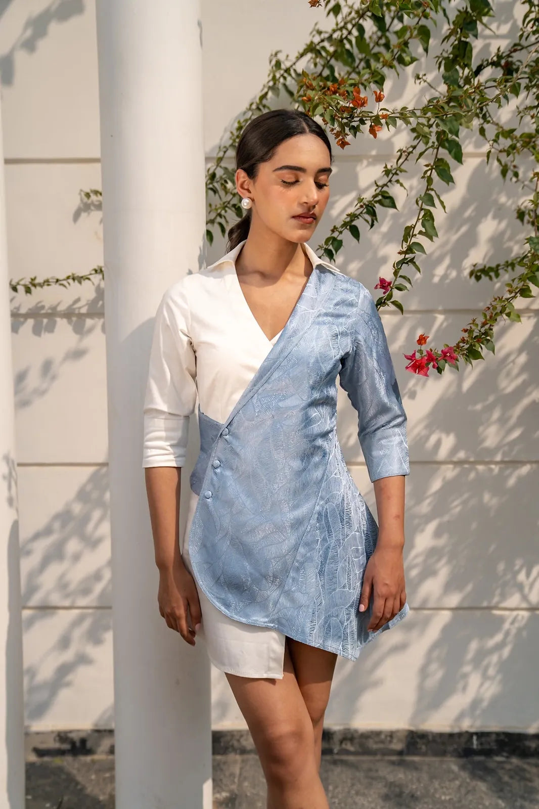 jacquard shirt dress, image 1