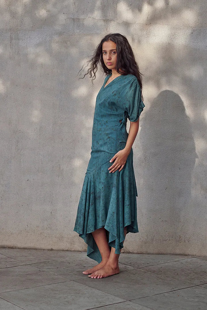 jade aloe vera maxi wrap dress, image 3