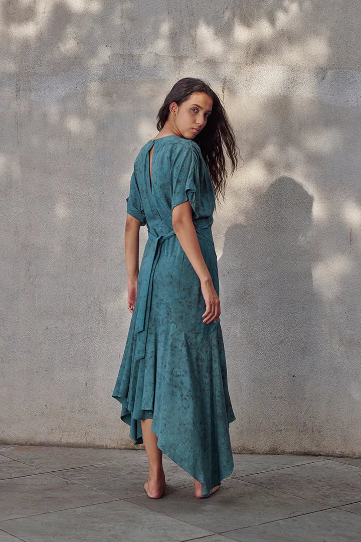 jade aloe vera maxi wrap dress, image 4