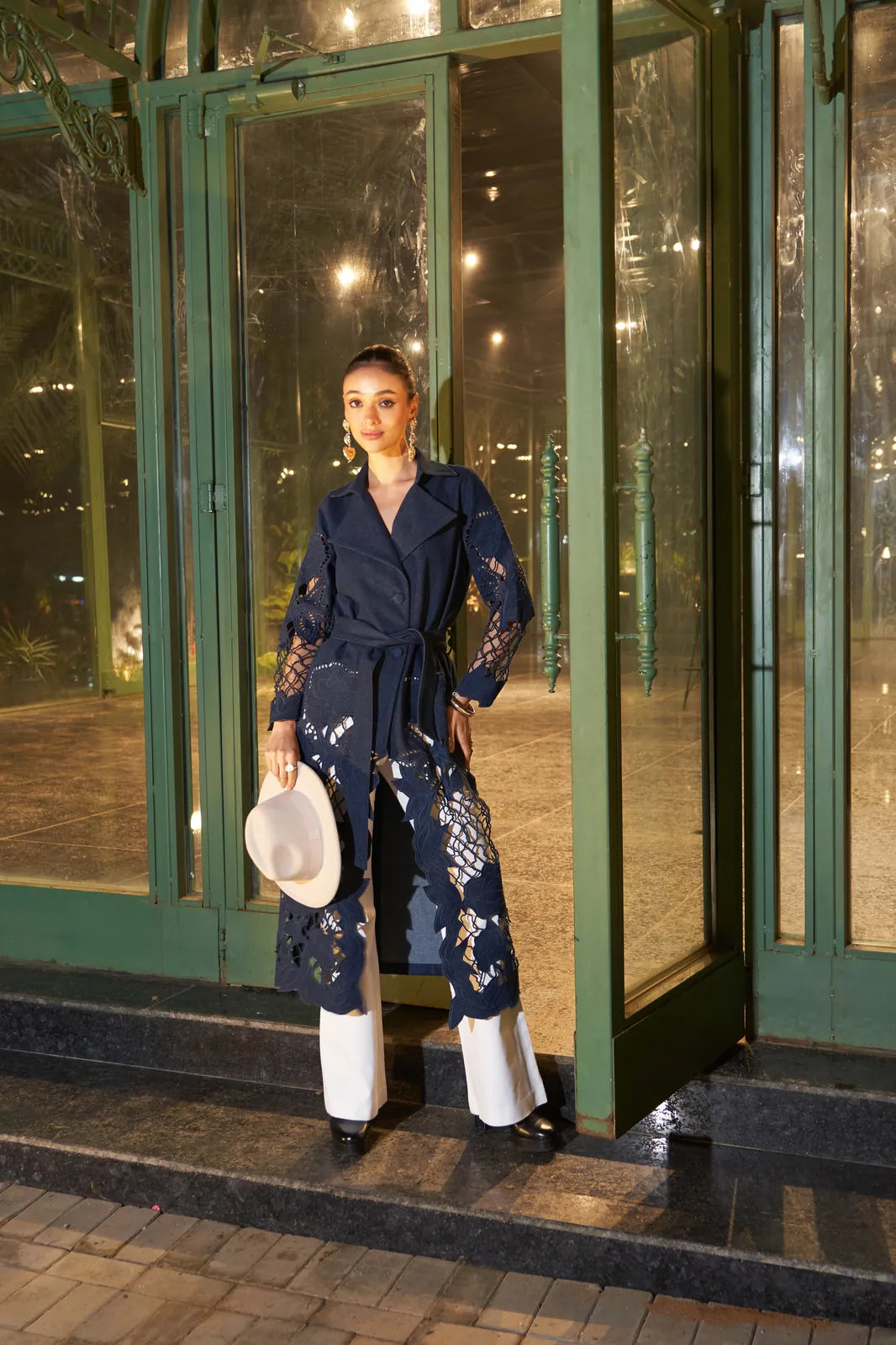 jenna denim trench, image 1