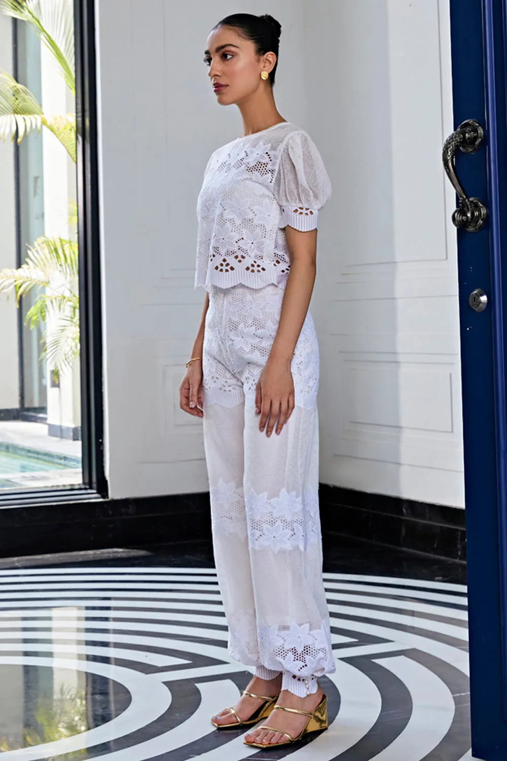 lace mesh pant & top set, image 5