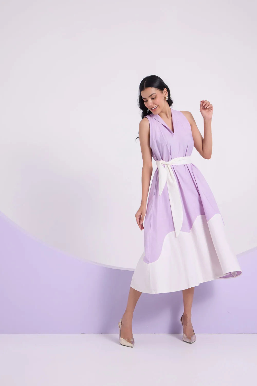 lilac reverie sleeveless dress, image 1