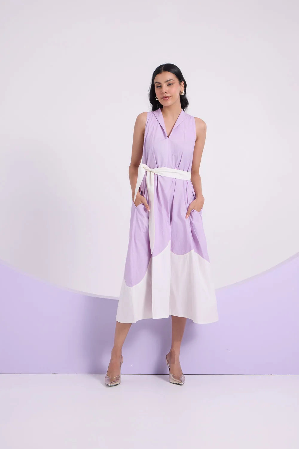 lilac reverie sleeveless dress, image 2