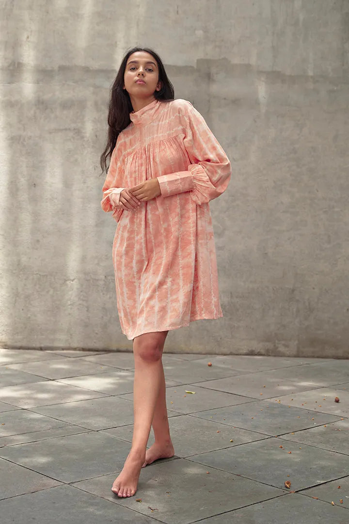 lotus funnel neck short dress, image 4