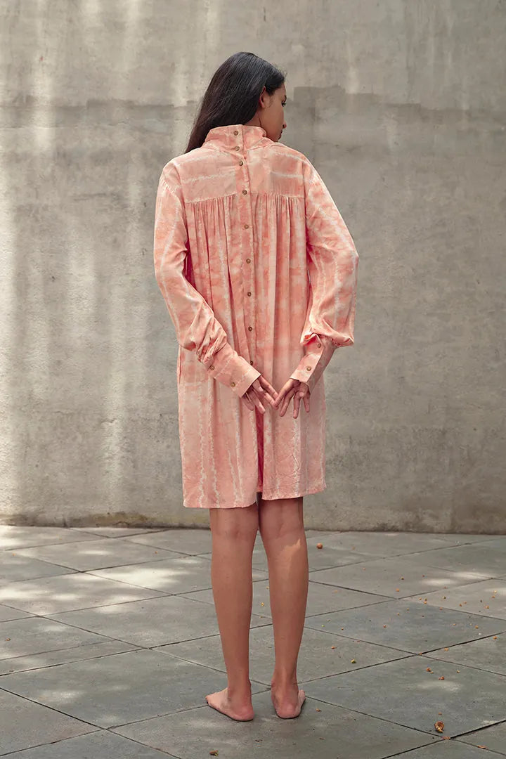 lotus funnel neck short dress, image 5