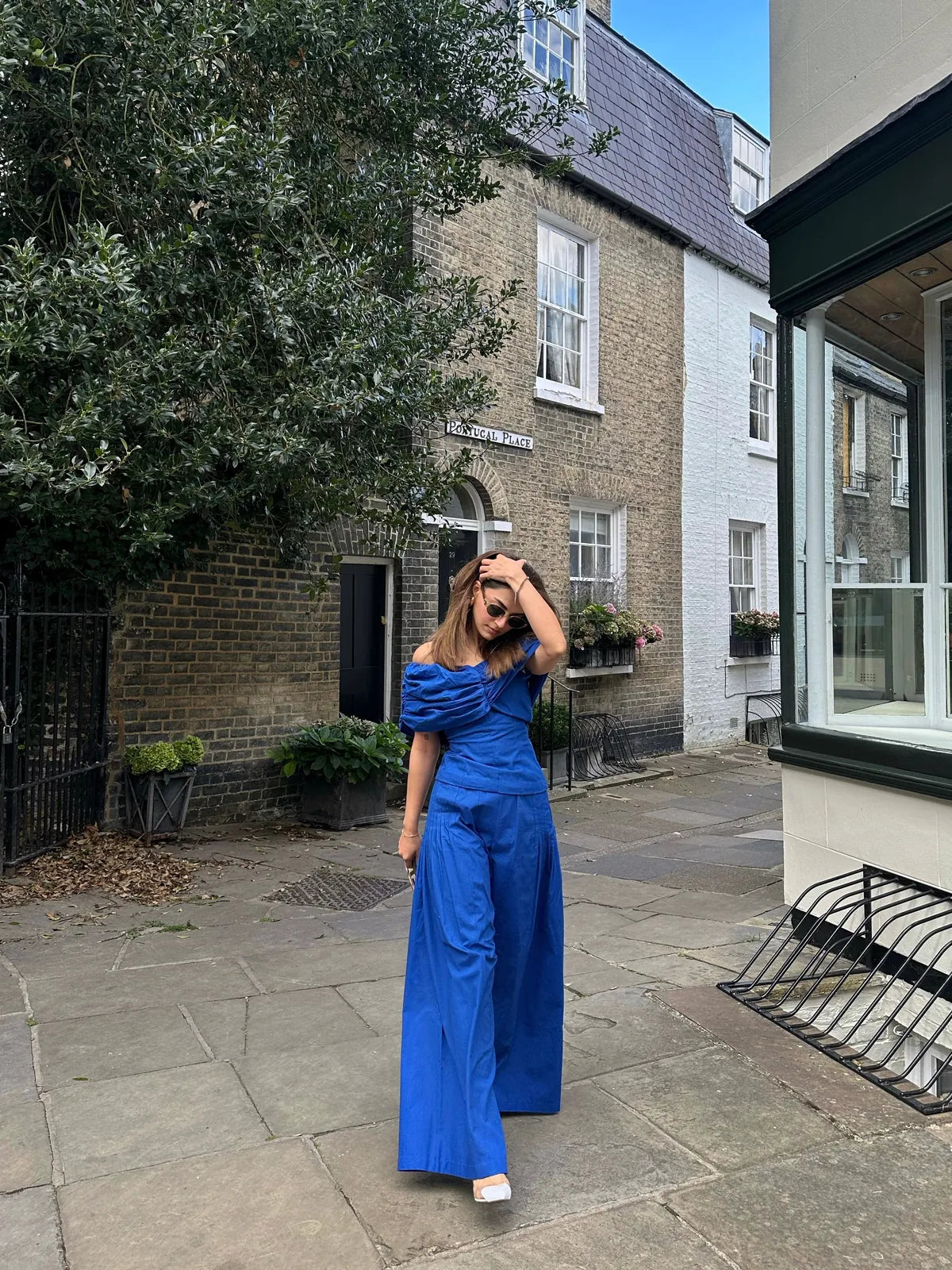 mehak bakshi in donna paulsen top and pants, image 1