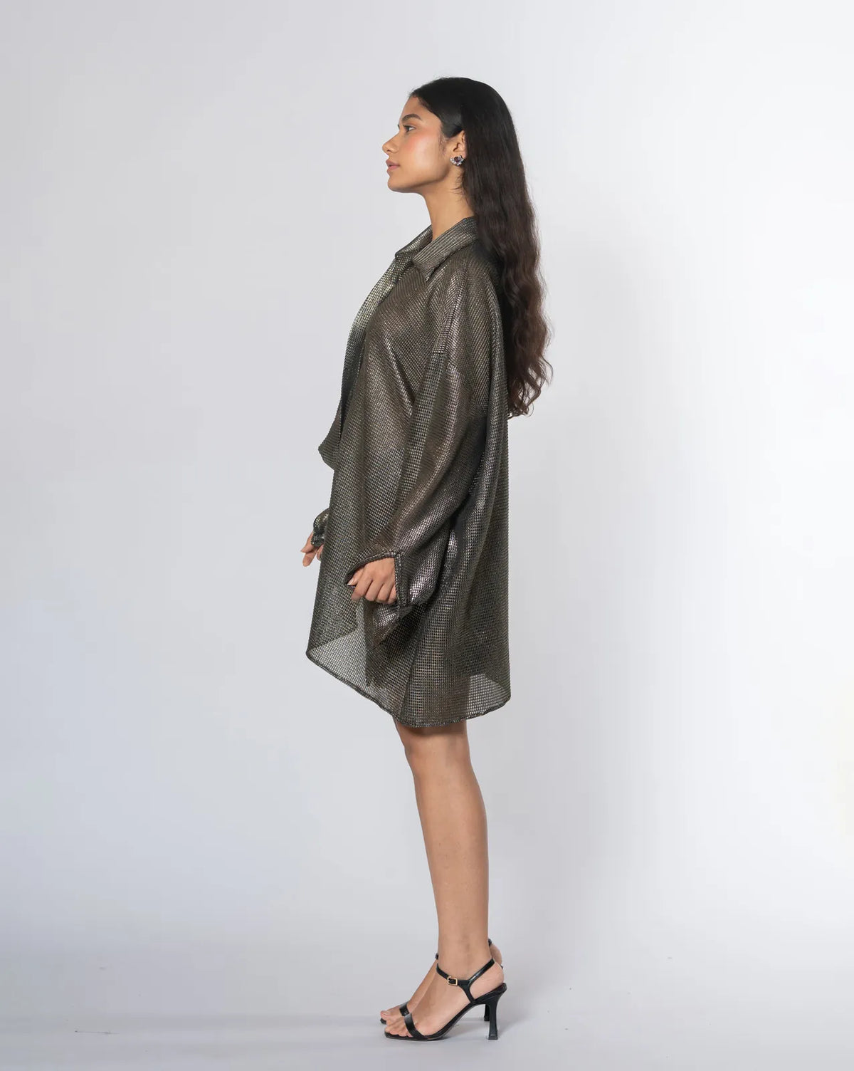 metallic oversized shirt, image 5