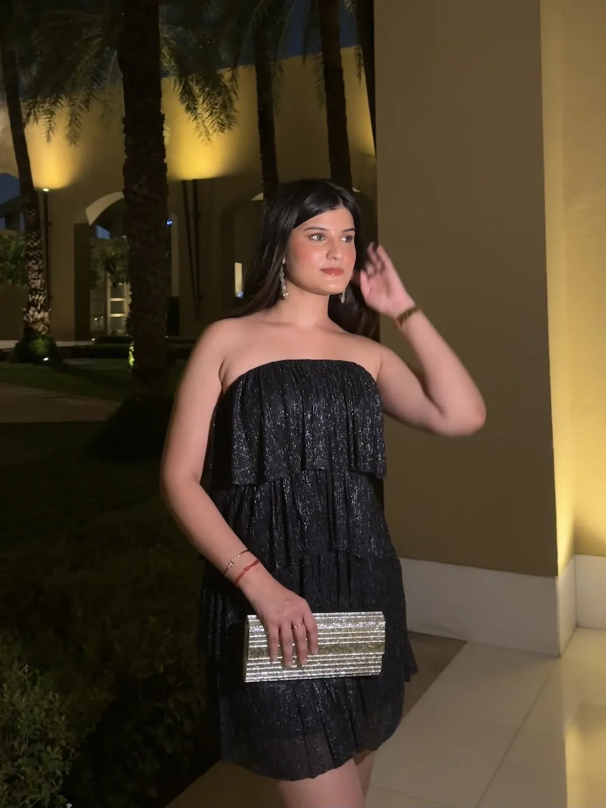 midnight blue shimmer dress, image 1