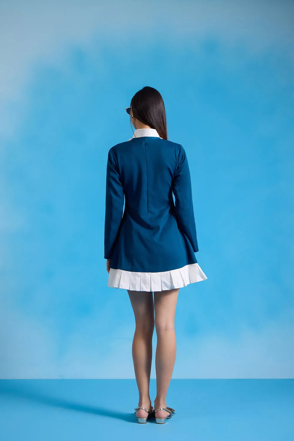 celeste pearl collar dress, image 3