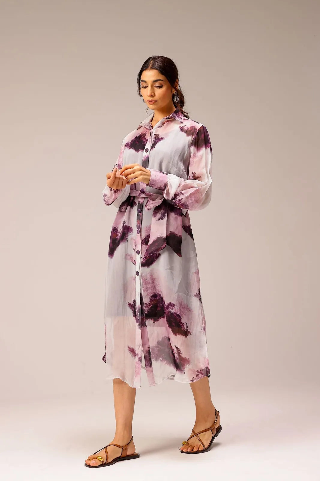 mila organza shirt dress, image 3