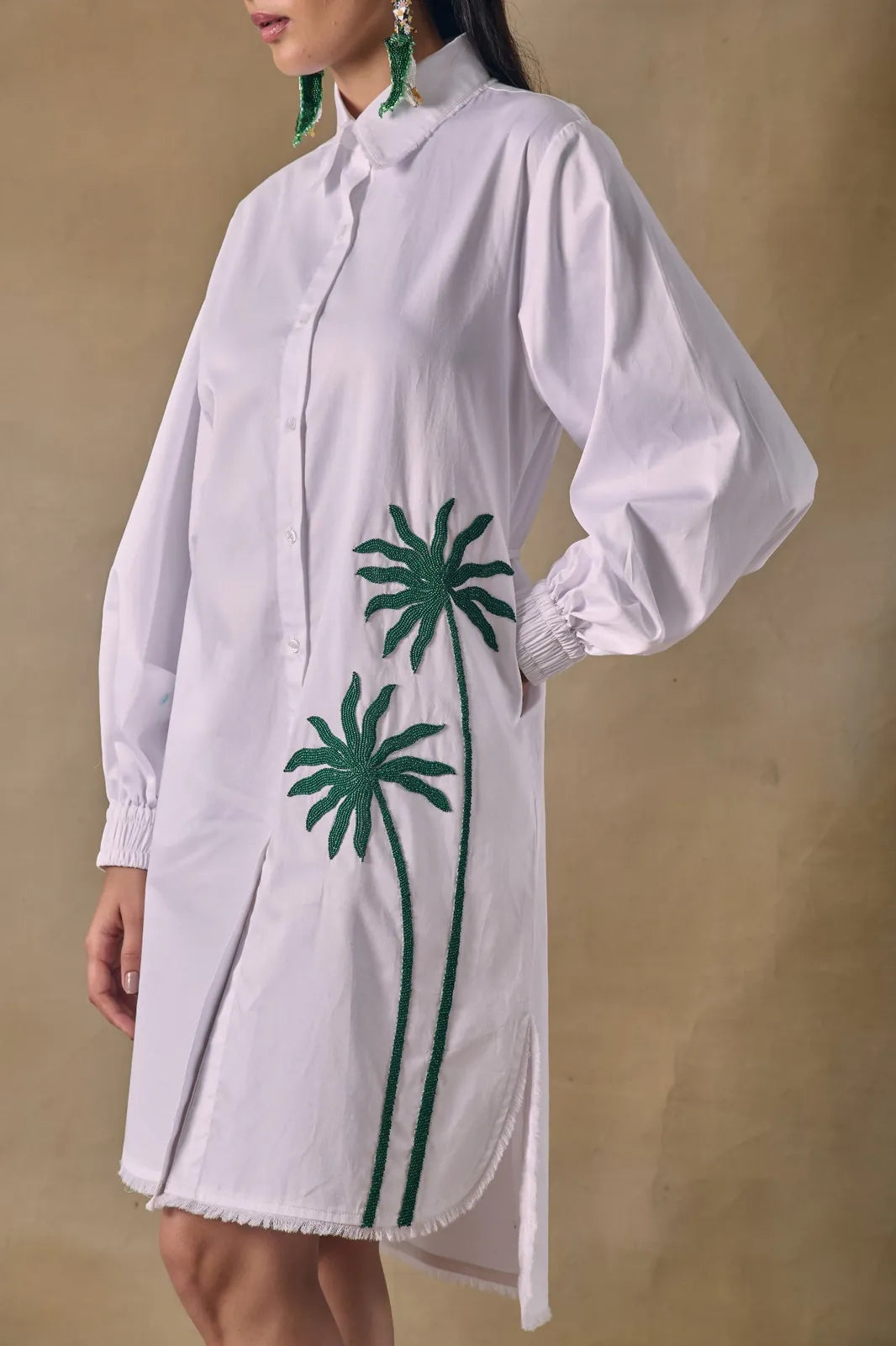 mirage palm shirt dress, image 2