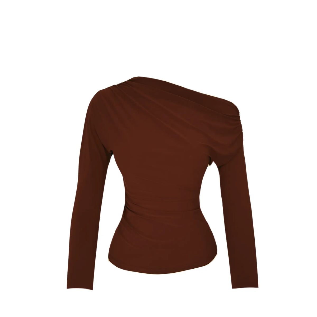 mocha muse collar draped top, image 2