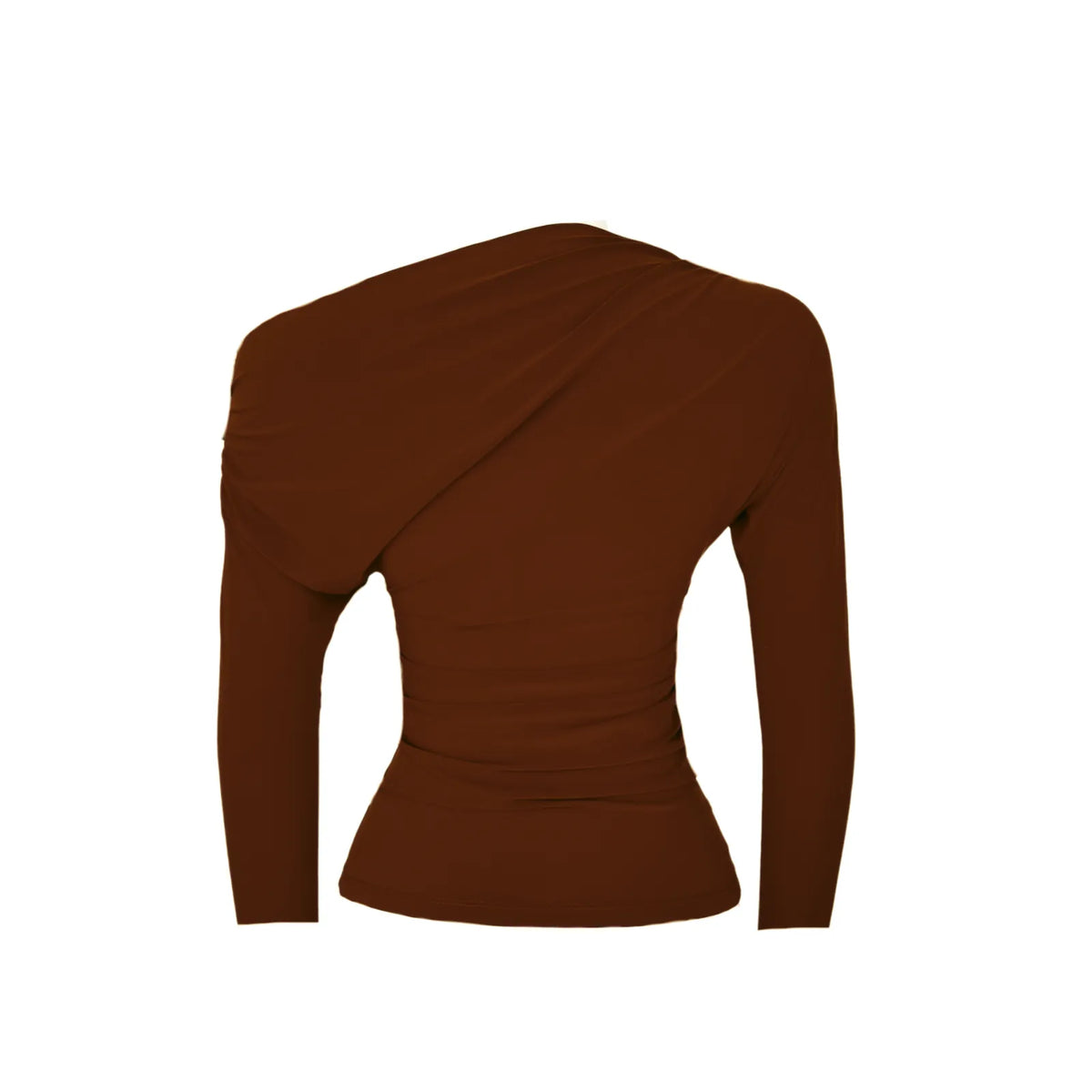 mocha muse collar draped top, image 5