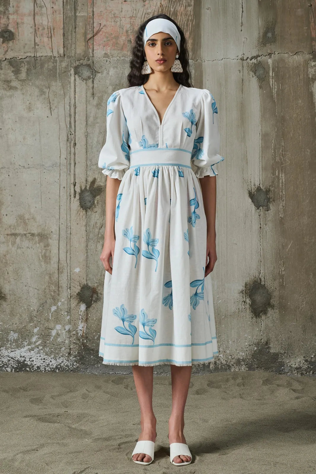 moonlit bloom midi dress, image 2