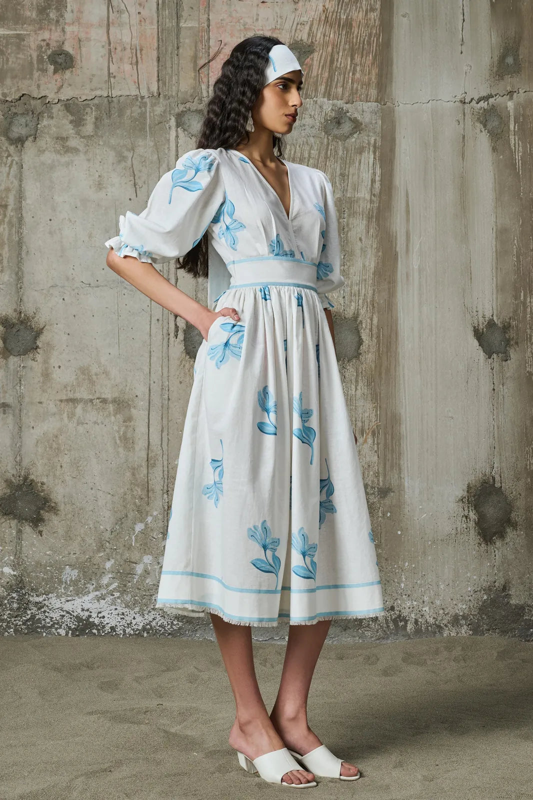moonlit bloom midi dress, image 4
