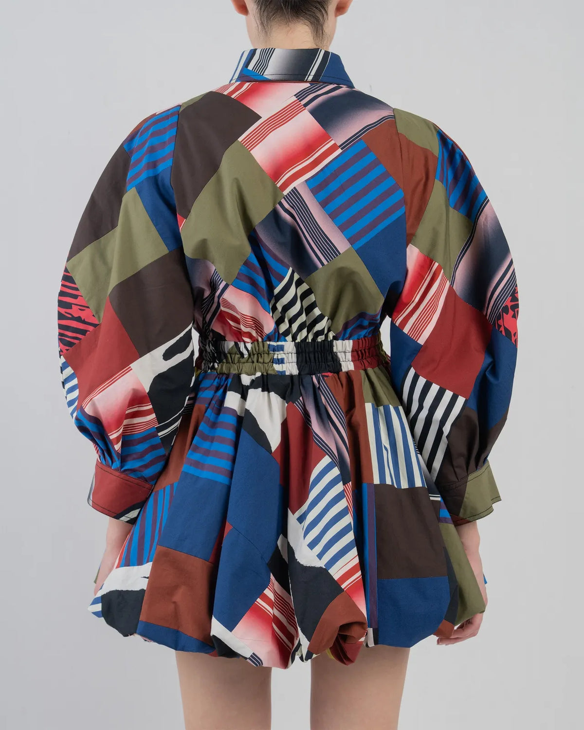 mosaic bubble hem dress, image 3