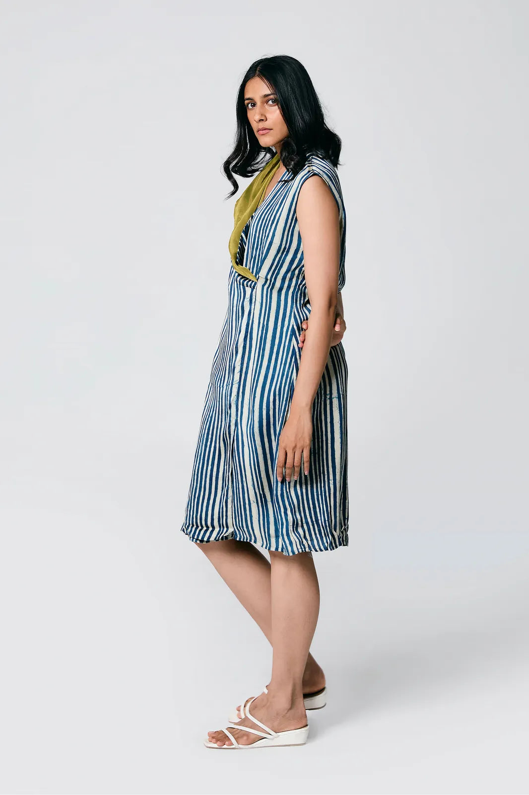 neck flap dress, image 4