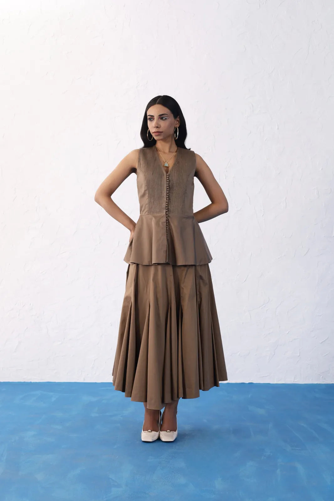 neeharika singh in lily vanderwoodsen set (sleeveless), image 15